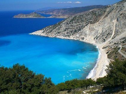 Myrtos Beach, Kefalonia, Pylaros, Greece