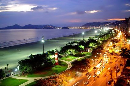 praia de santos - fim de tarde