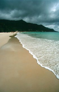 Down the Beach at Beau Vallon, Northern Mahe, Seychelles