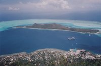 Vaitape from the ridge - Bora Bora