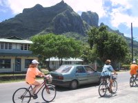 Biking on Bora Bora