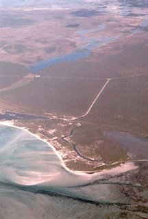Aerial view of Abacos Beaches, Bahamas
