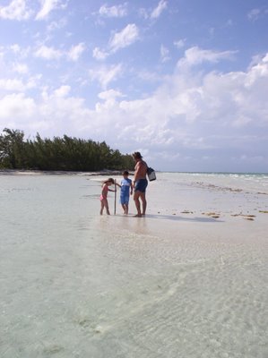 On the beach, Andros Island, Bahamas
