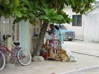 Typical road San Pedro, Belize