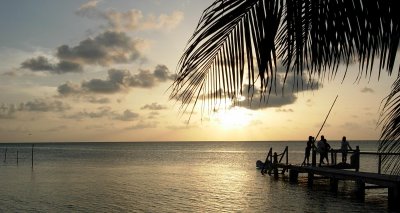 Ambergris Caye Sunset Picture, San Pedro, Belize