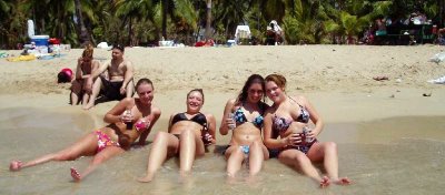 Fun on Boqueron Beach, Puerto Rico