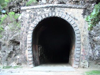 Train tunnel to Guajataca Beach, Isabela, Puerto Rico