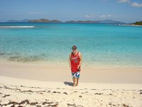 Posing at Lindquist Beach - St. Thomas USVI