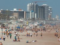 Busy Daytona Beach - Spring Break Beach