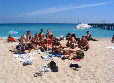 At the beach in West Palm Beach, Florida