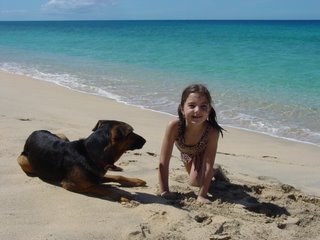 Kids at Pink Gin Beach - Grenada