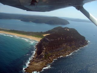 Palm Beach Australia, from the air.