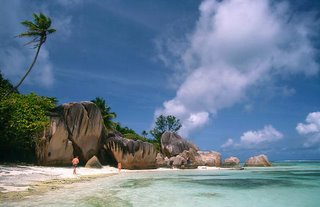 Beach walk, Anse Source D'Argent, La Digue, Seychelles