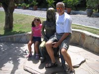 At Bardot statue on Orla Bardot in Búzios, Brazil