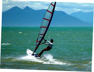 Wind surfer at Praia de Manguinhos - Manguinhos Beach Buzios