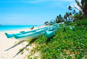Outrigger canoe Lanikai Beach