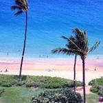 View overhead of Kaanapali, Maui Hawaii