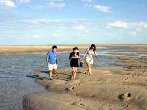 Muddy sand on Bahia Santa Maria - Cabo San Lucas