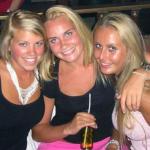 Girls at a party, Ibiza, Spain