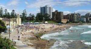Rocky shore at Cronulla Beach, Sydney