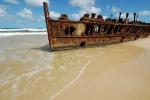 Old Shipwreck Rainbow Beach, Fraser Island, Queensland