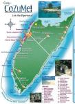 Map of Cozumel Beaches