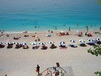 lefkada island, engremnoi beach,view from the stairs