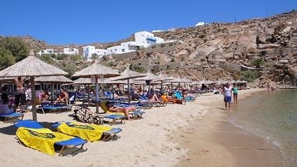 Super Paradise Beach, Mykonos island, Greece