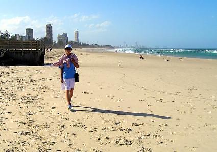 A walk along the Gold Coast at Burleigh Heads