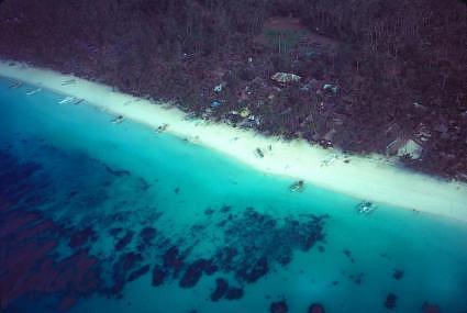 White Beach, Boracay, aerial view