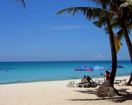White Beach at High Noon, Boracay Island, Philippines