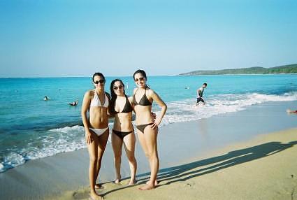 3 mamis at Seven Seas beach in Fajardo