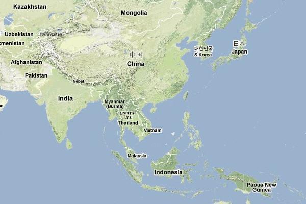 Map of Asia