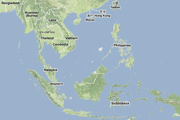 Map of Southeast Asia