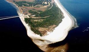 Aerial picture of Amelia Island State Park