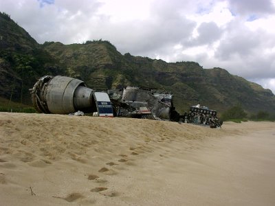 Pictures of Lost set on Mokuleia Beach, Hawaii