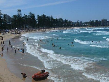 A blustery day at Manly Beach, Sydney