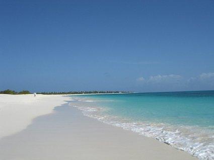 Beach with Coco Bay in the background.